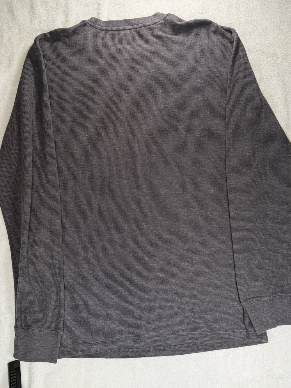 Tapout Skull Graphic Long Sleeve Shirt XXL Gray MMA Y2K Streetwear Waffle Knit - Picture 3 of 6